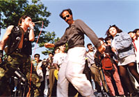 an Iranman dancing