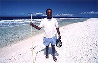 Shark Feeding Tour Staff, Bora Bora