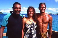 Shark Feeding Tour Staff with Warm Hearts, Bora Bora
