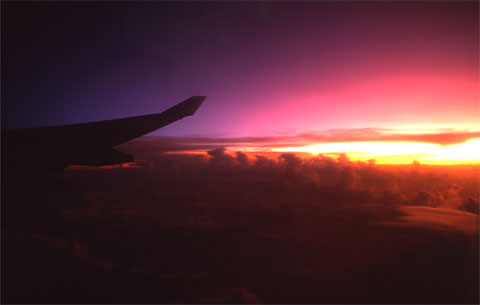 AF280 above Tahiti