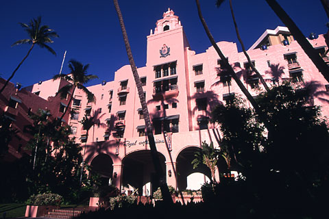 Royal Hawaiian Hotel in the Morning Lights