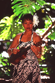 Loco Hula Dancer at Fern Grotto, Wailua, Kauai