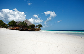 Beautiful beach like powder snow