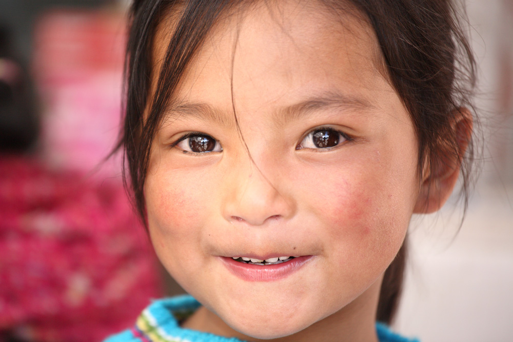 Child Beautiful Smile - Moti Market, Leh, Ladakh
