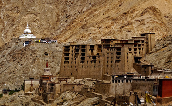 Shanti Stupa and Leh Palace