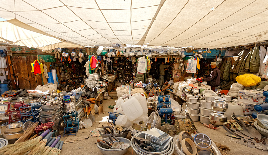 An attractive general store in Moti Market