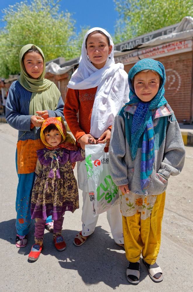 Family Shopping - Moti Market, Leh, Ladakh