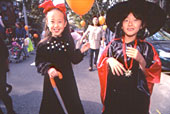 Walking parade together