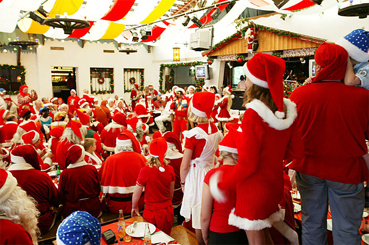 World Santa Claus Congress at restaurant Ølgot