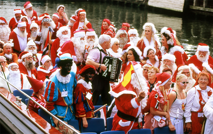 Santa Claus on the Boat