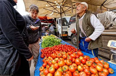 旅のトラック・食材の買出し