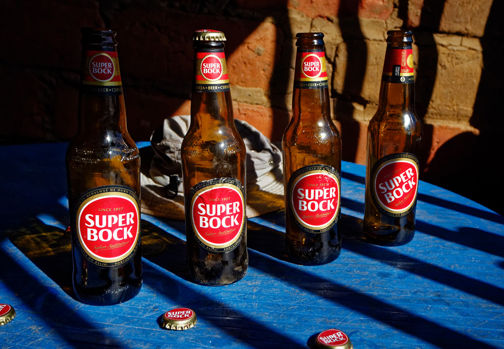 Angola, SUPER BOCK after bad road in hell