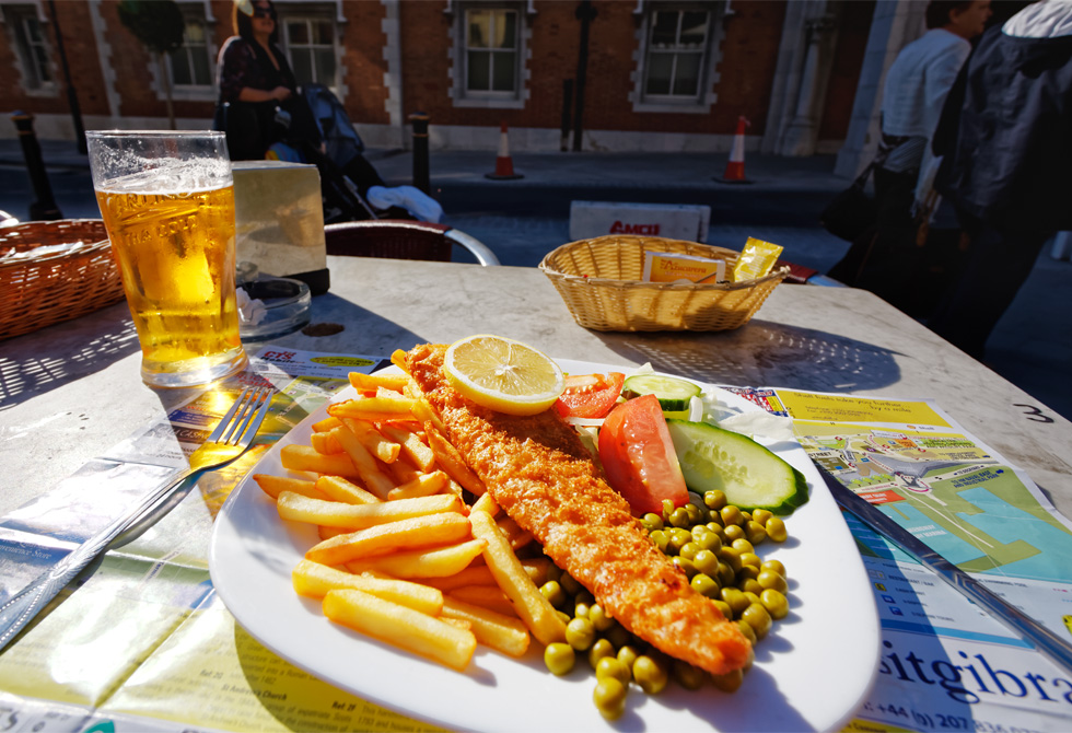 Gibraltar Original fish and chips