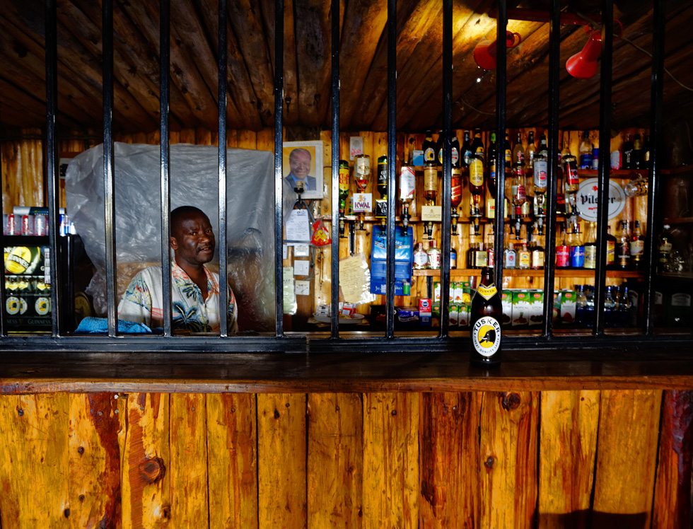 Kenya, the bars on the bar counter