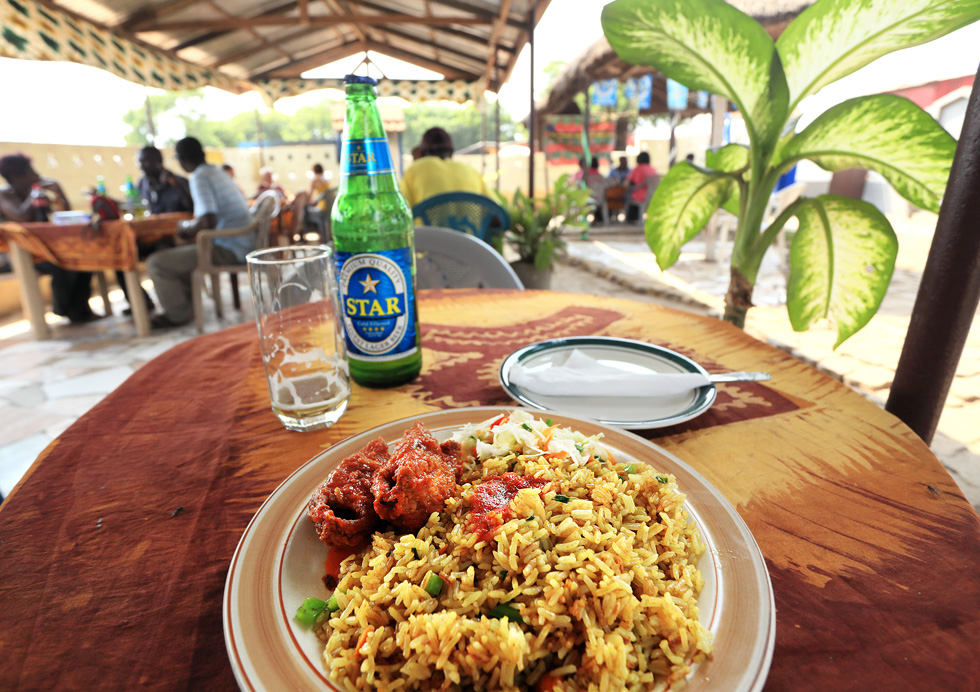 Lunch with Star Beer, Accra, Ghana