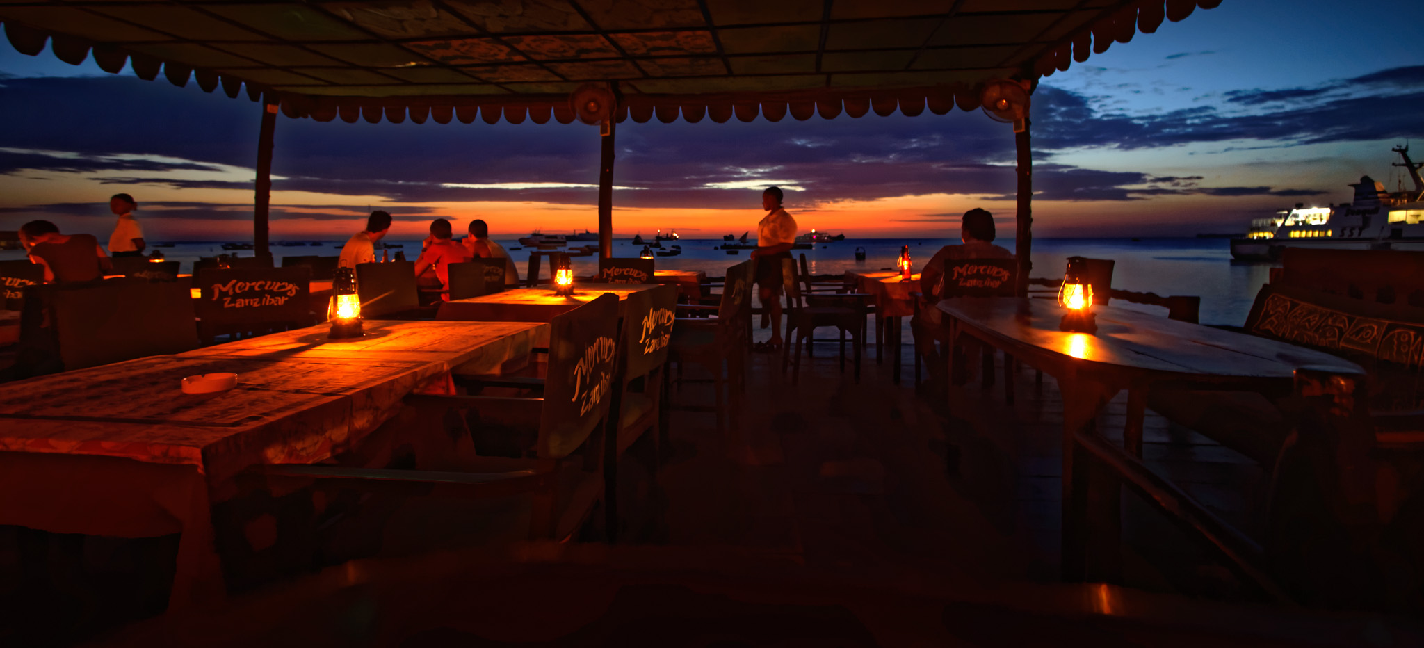 Zanzibar sunset Mercury's Bar